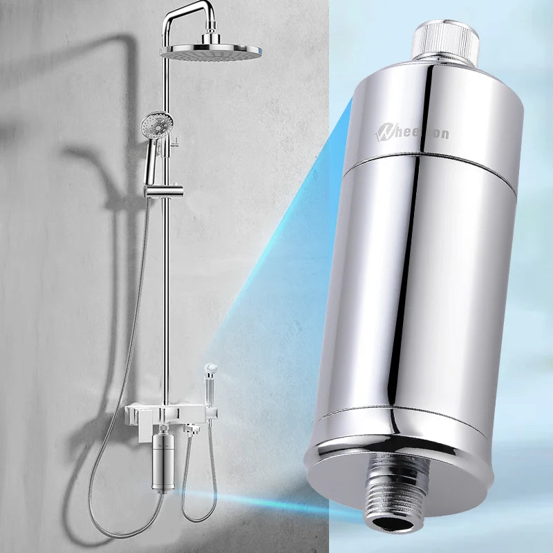 Wheelton Household Shower Water Filter - Filter Water Reduces Chlorine Heavy Metal  Sediment Improves Dry Itchy Skin & Hairloss Quick Pick Grocers