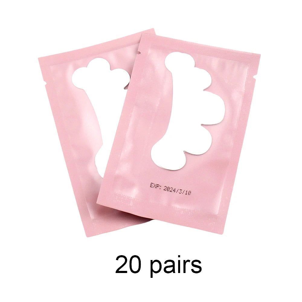20/50Pairs Lash Extension Eye Stickers Hydrogel Patches Grafting Eyelashe Under Eye Pads Eyelashes Extension Lashes Tools Makeup Quick Pick Grocers