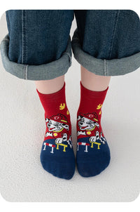 5 Pairs Paw Patrol Kids Socks Cotton Boys Cute Cartoon Socks for Children Baby Casual Socks Spring and Summer Boys Socks Quick Pick Grocers
