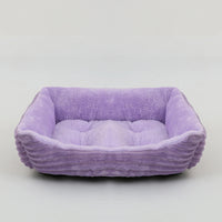 Bed for Dog Cat Pet Square Plush Kennel Medium Small Dog Sofa Bed Cushion Pet Calming Dog Bed House Pet Supplies Winter Quick Pick Grocers