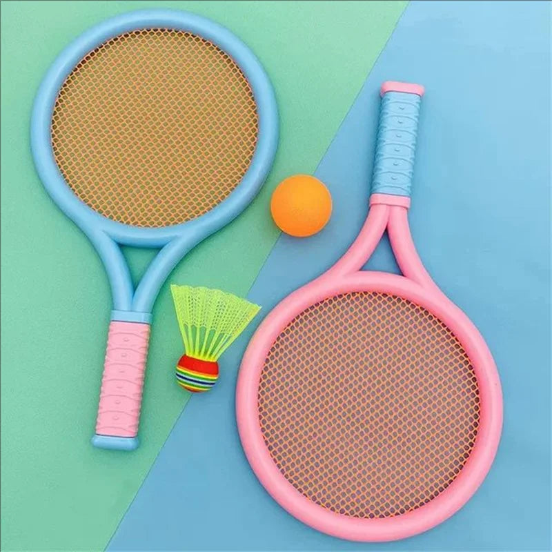 Children's badminton tennis racket exercise reaction ability beginners family outdoor beach tennis kindergarten baby parent-chil Quick Pick Grocers