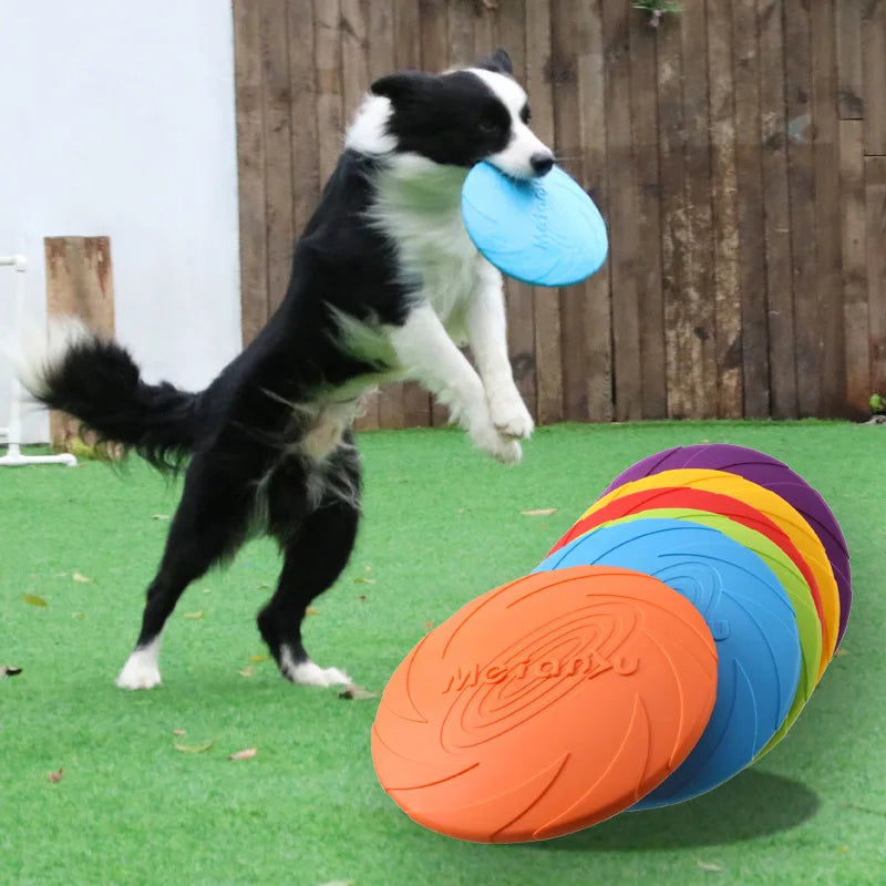 OUZEY Bite Resistant Flying Disc Toys For Dog Multifunction Pet Puppy Training Toys Outdoor Interactive Game Pet Dogs Products Econic Blanks