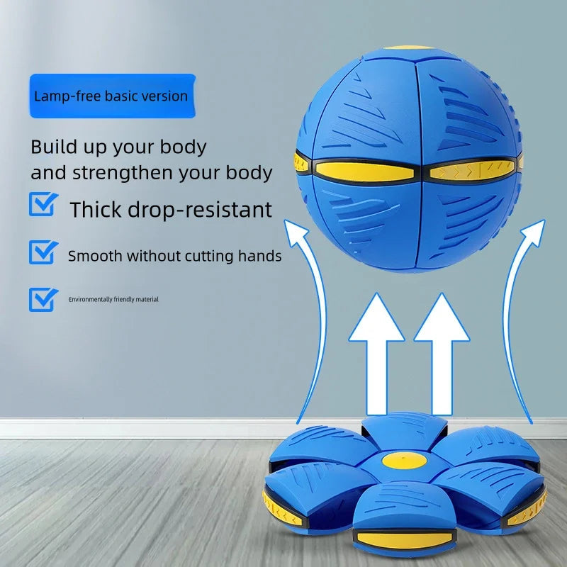Blue Flying Saucer Ball Outdoor Parent Children Toy Foot Magic Deformation Foot Pressure Decompression Vent Ball Quick Pick Grocers