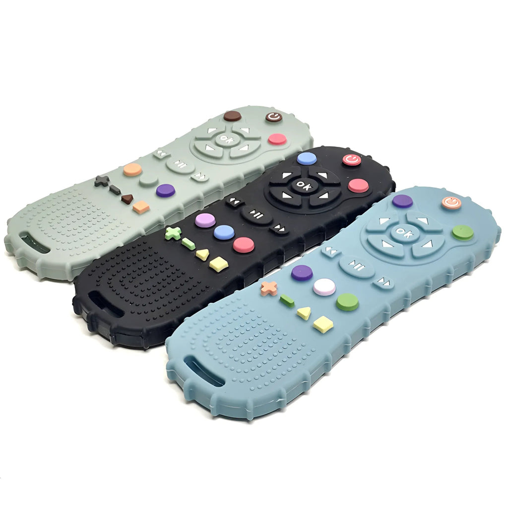 1/3PCS Baby Remote Control Teether Silicone Baby Anti-Eating Gloves Pacifier Bracelet Teething Stick Biting Toys Purest Peak