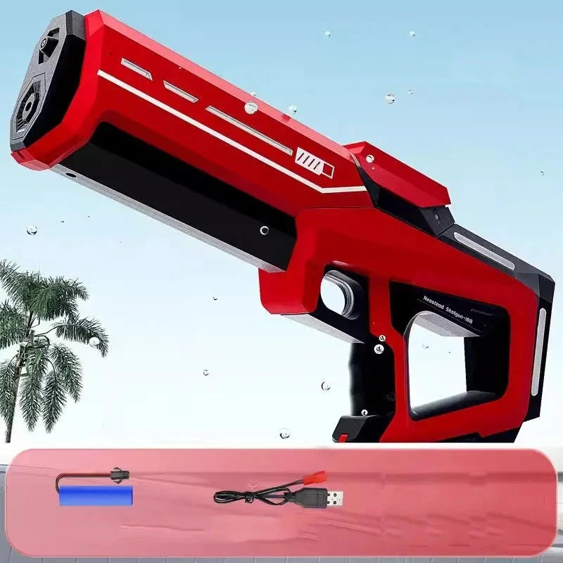 Electric Automatic Water Storage Gun Toys Portable Children Summer Beach Outdoor Fight Fantasy Spray Gun Toys Boy Kid Adult Game Econic Blanks