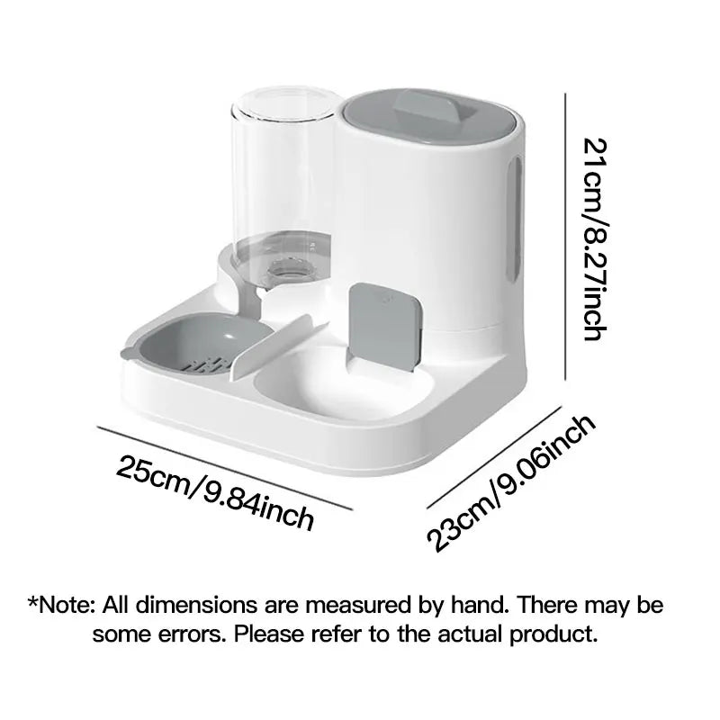 1-Pack Automatic Gravity-Fed Cat Water Dispenser & Feeder - Spill-Proof Large Capacity One-Piece Design, Quick Pick Grocers