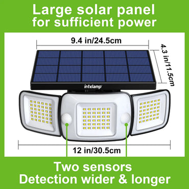 Solar Lights Outdoor with 3 Modes Motion Sensor Super Bright Wall Lamp IP65 Waterproof Street Light for Garden Yard Path Garage Quick Pick Grocers