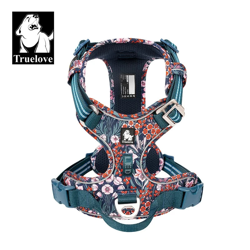 TRUE LOVE Pet Harness No Pull Nylon Reflective Dog Harness Adjustable Comfortable Control Step-in Brilliant Truelove TLH5654 Quick Pick Grocers