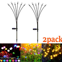 12Pack Outdoor LED Solar Lights Waterproof Starburst Solar Firefly Lights Lawn Lamp Garden Lamp for Path Landscape Decorative Econic Blanks