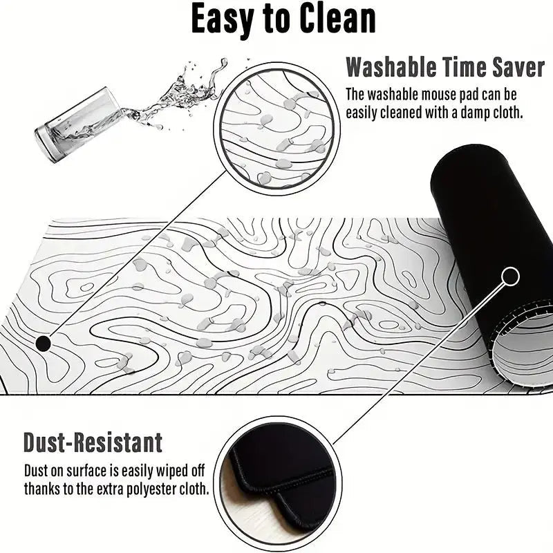 1PC Large Mouse Pads For Desk, Gaming Mouse Pad, Mouse Pad with Stitched Edges and Non-Slip Rubber Base, Extended Mouse Pad Quick Pick Grocers