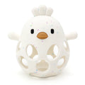 1PC Baby Silicone Teether Toys Cartoon Chick Shape Baby Toys Hollow Out Baby Care Equipment Chewing Training Baby Products Quick Pick Grocers