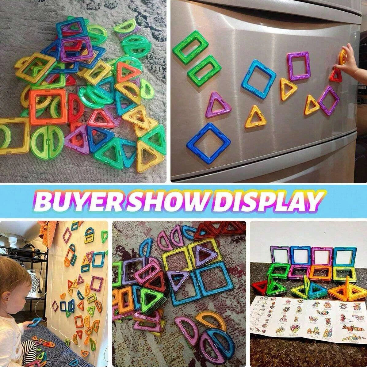 Magnetic Building Blocks DIY Magnets Toys medium size STEM Toys Construction Toys Learning Educational Magnet Toys Econic Blanks
