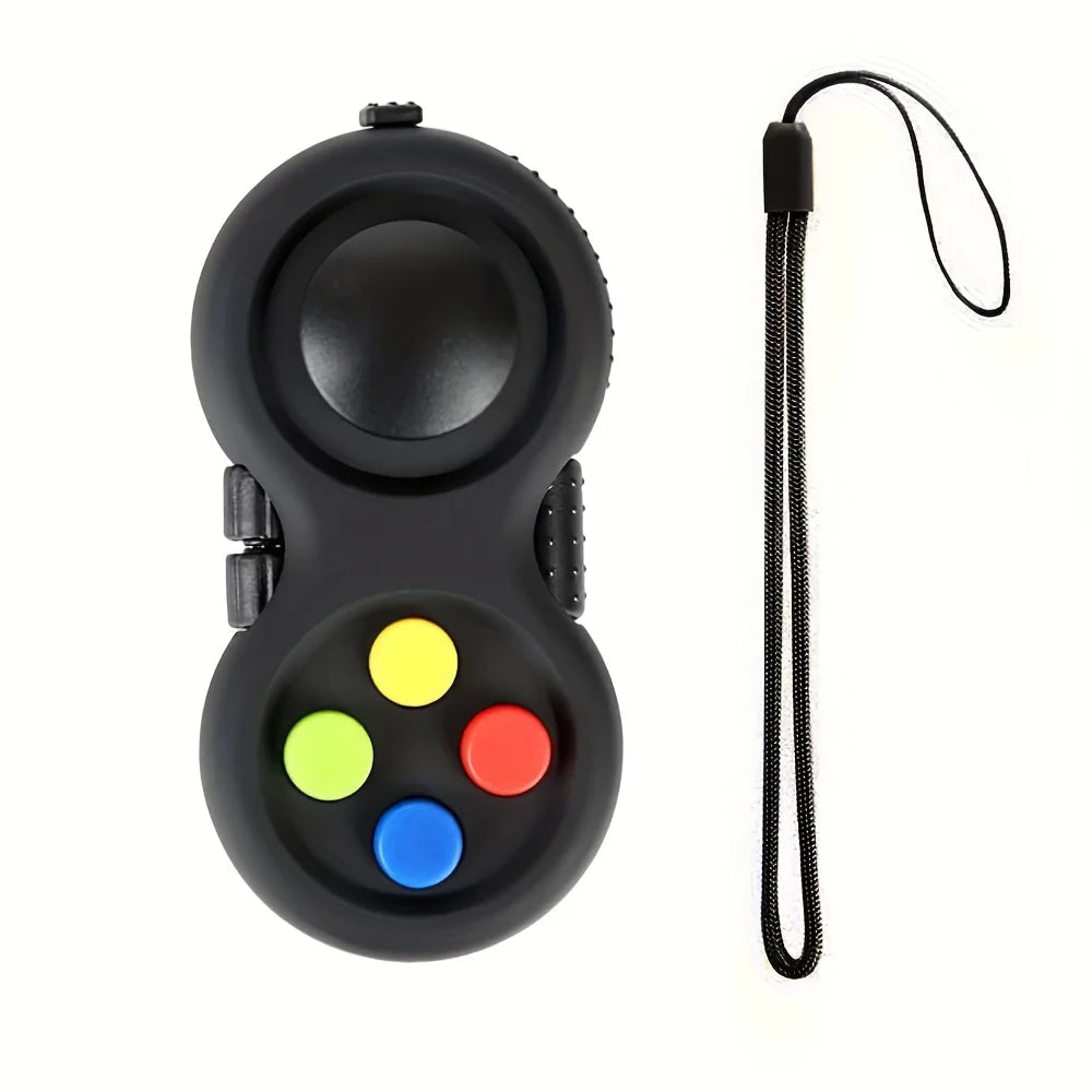 Fidget Pad with 8 Fidget Functions, Fidget Controller Stress Reducer, Fidget Toy Cube Relieves Stress and Anxiety Toys Quick Pick Grocers