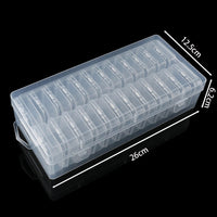 Bead Organizer Box 12/24/30Pcs Small Clear Plastic Bead Storage Containers with Hinged Lid for Storage Crafts Jewelry Organizer Purest Peak