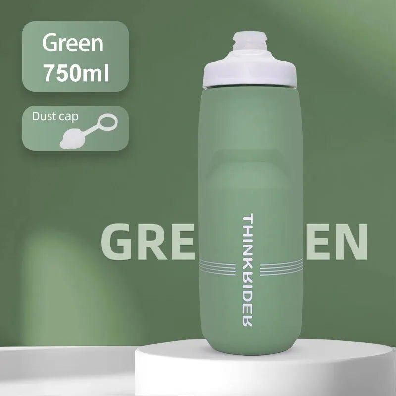 ThinkRider 620ml/750ml Bicycle Bottle MTB Road Bike Water Bottle Outdoor Sports Plastic Portable Large Capacity Drink Cycling Quick Pick Grocers