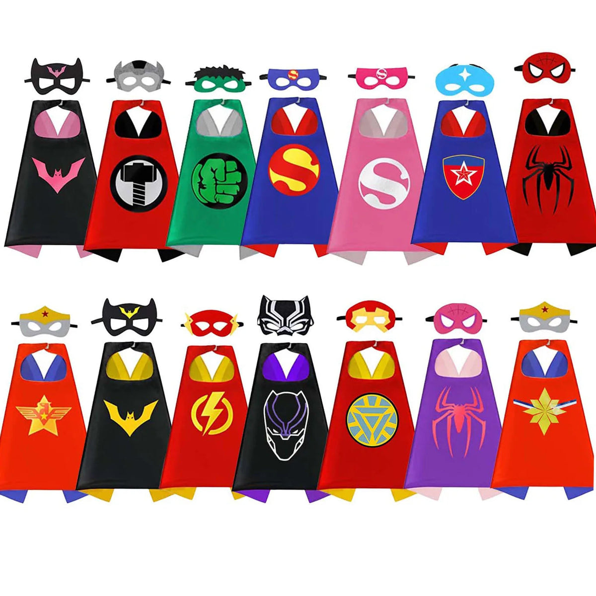 Superhero Capes for Boy girl birthday Gifts Cartoon Dress Up Costumes Party Supplies Easter halloween cape cloak Quick Pick Grocers