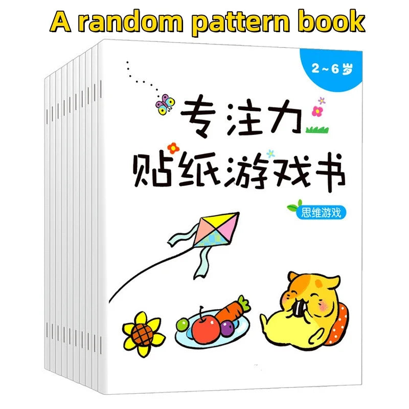 Sticker Book for Toddlers 3+ - Educational Fun for Kids, Creative Craft Activity Set, Birthday & Party Gift, Chinese Version Quick Pick Grocers