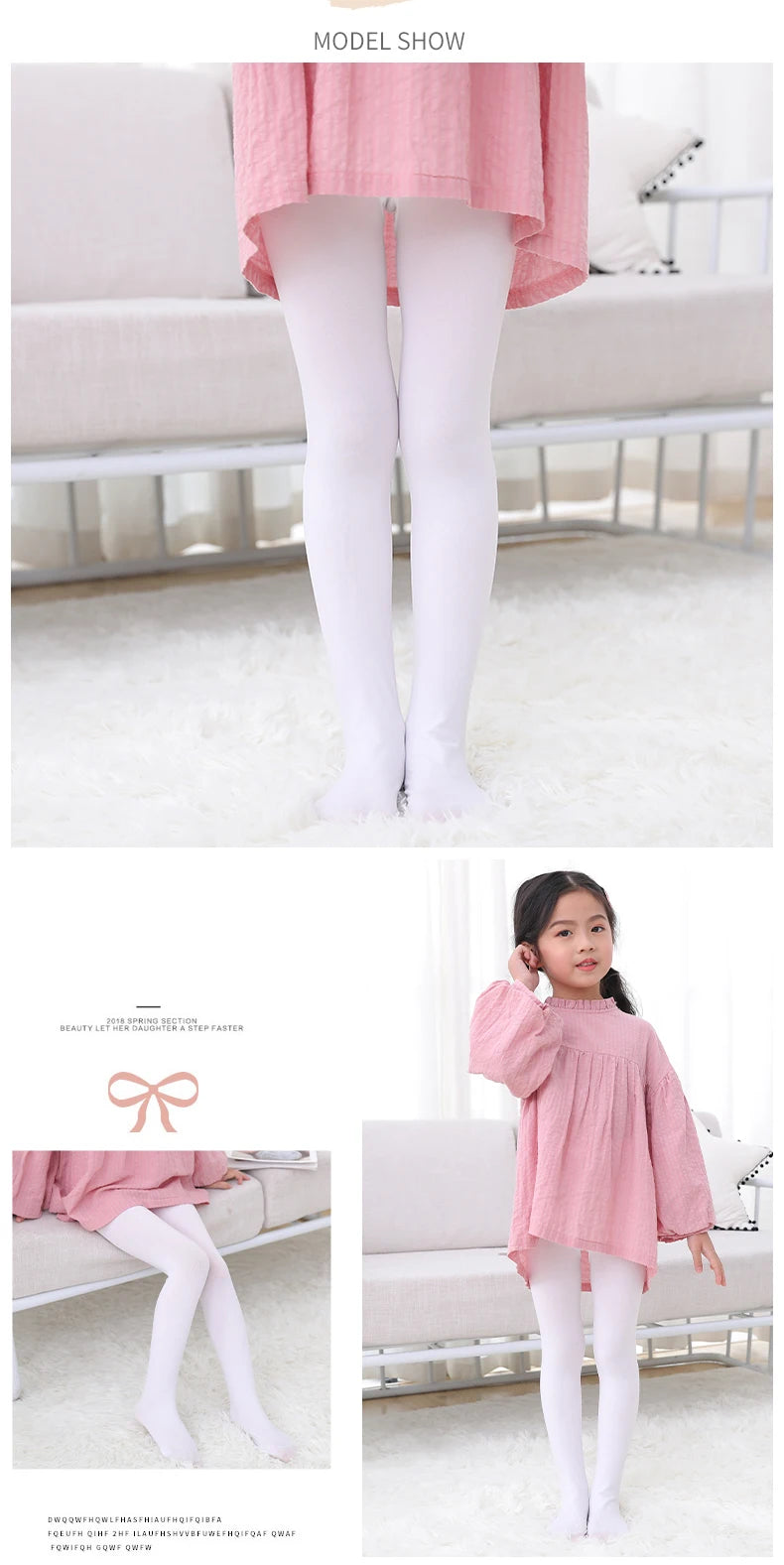 Spring/autumn candy color child tights for baby girl kids velvet white pantyhose stockings for infant student ballet dance socks Quick Pick Grocers