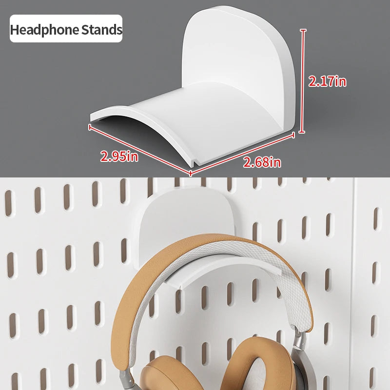 Home Study Storage Pegboard: Suitable for Displaying Figurines, Desk-Top Standing & Clip-On Storage for Furniture Items Quick Pick Grocers