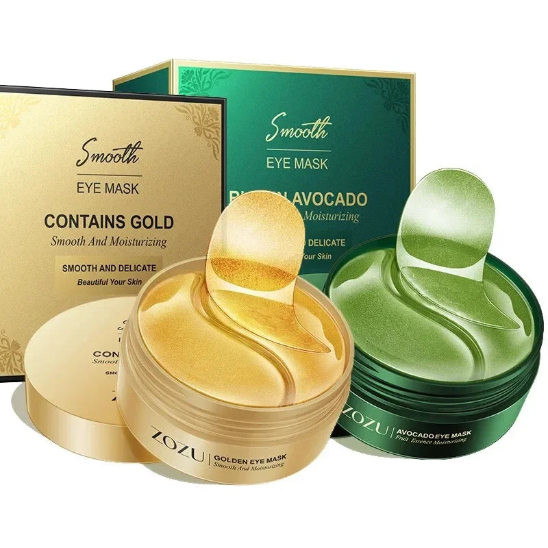 60PCS/120 PCS Eye Mask Avocado Gold Moisturize Firming Improve Eye Bags Eye Patches Anti Wrinkle Eye Patches for Dark Circles Quick Pick Grocers