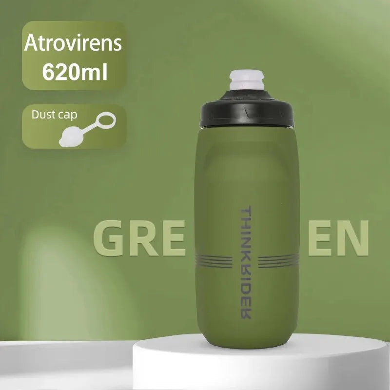 ThinkRider 620ml/750ml Bicycle Bottle MTB Road Bike Water Bottle Outdoor Sports Plastic Portable Large Capacity Drink Cycling Quick Pick Grocers