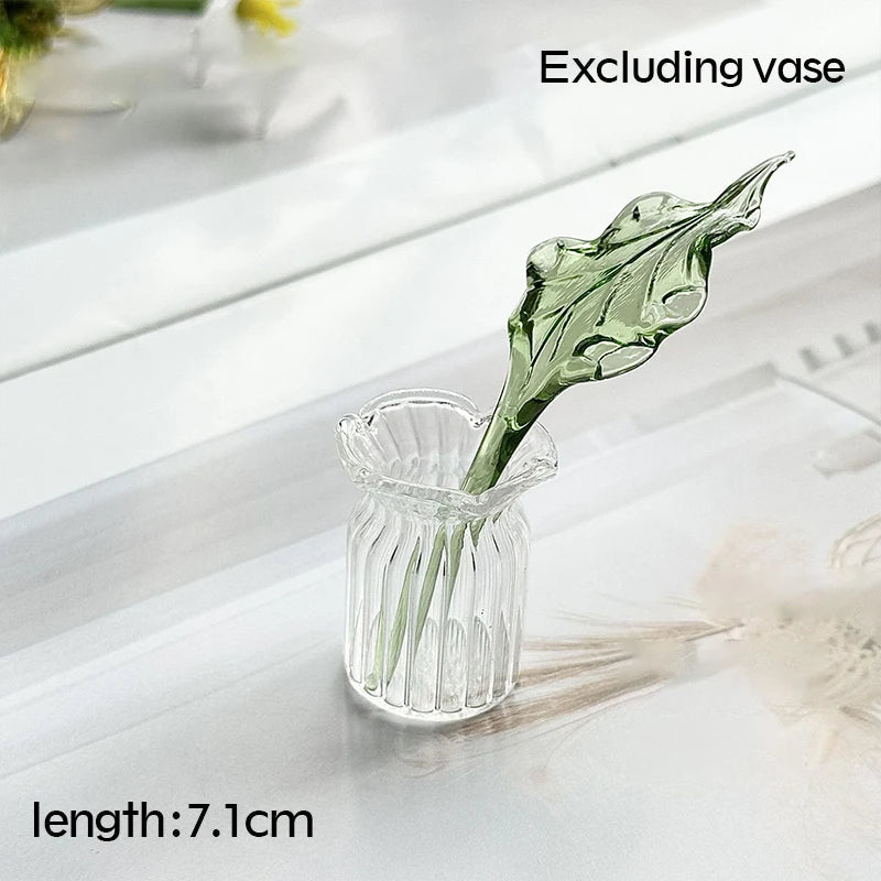 Tulip Glass Ornament Simulated Flower Bouquet Gift Healing Series Girlfriend Life Is One Thousand Times Spring and Bright Quick Pick Grocers