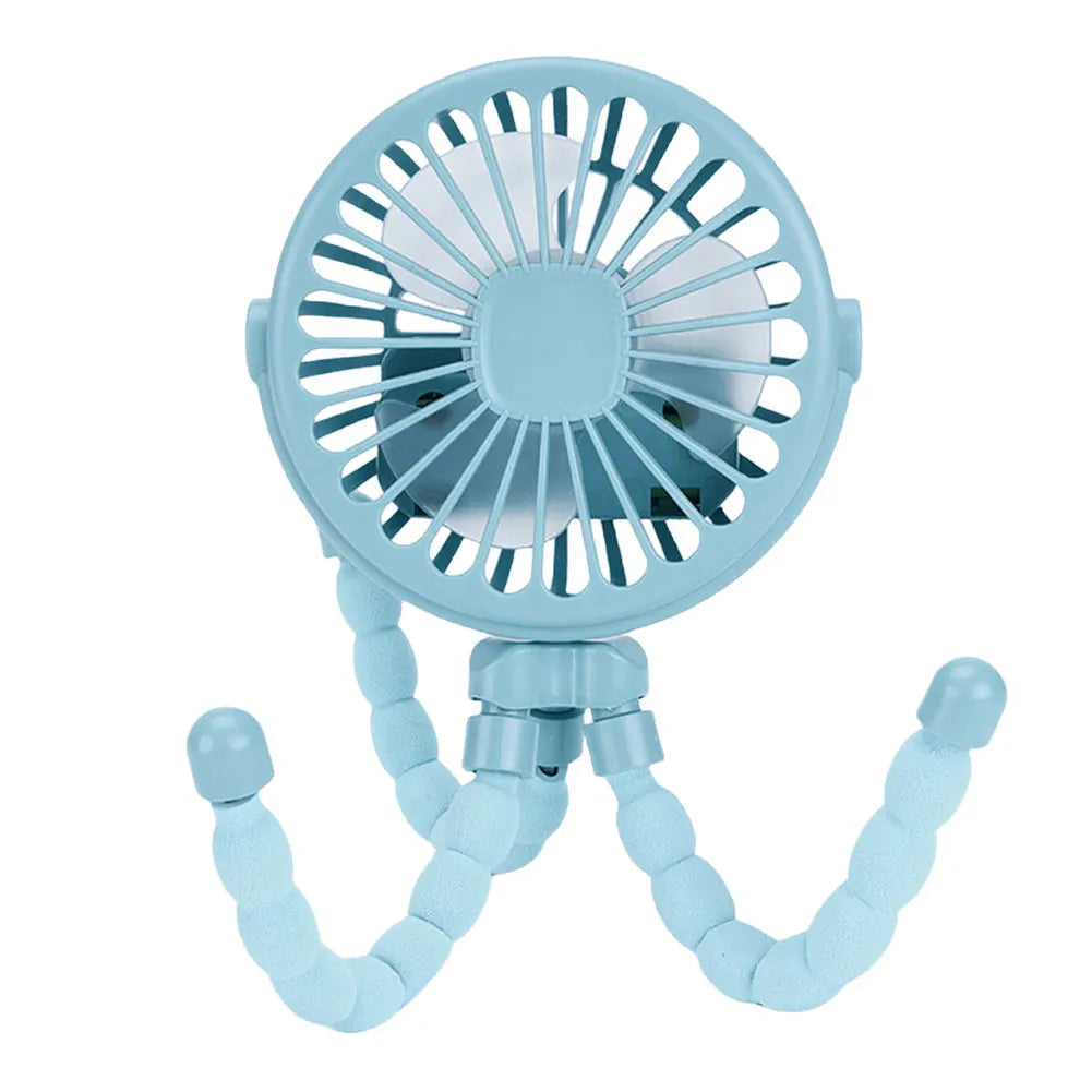 Baby Stroller Fan with Flexible Tripod Portable Handheld Fan USB Charging Mini Desk Cooling Fan 500mAh for Baby Stroller Student Quick Pick Grocers