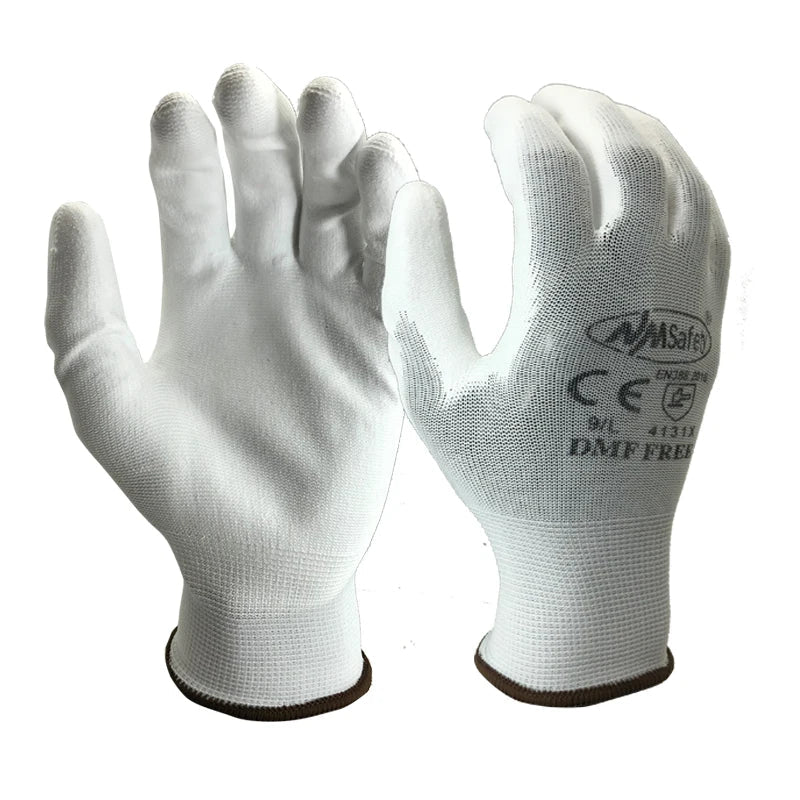 24Pieces/12Pairs Professional Working Protective Gloves For Men Construction Women Garden Nylon Running Glove Obtained CE EN388. Econic Blanks