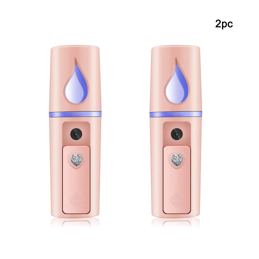 Nano Facial Steamer Mist Spray Eyelash Extensions Cleaning Pores Water SPA Moisturizing Hydrating Face Sprayer USB Rechargeable Quick Pick Grocers