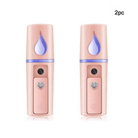 Nano Facial Steamer Mist Spray Eyelash Extensions Cleaning Pores Water SPA Moisturizing Hydrating Face Sprayer USB Rechargeable Quick Pick Grocers