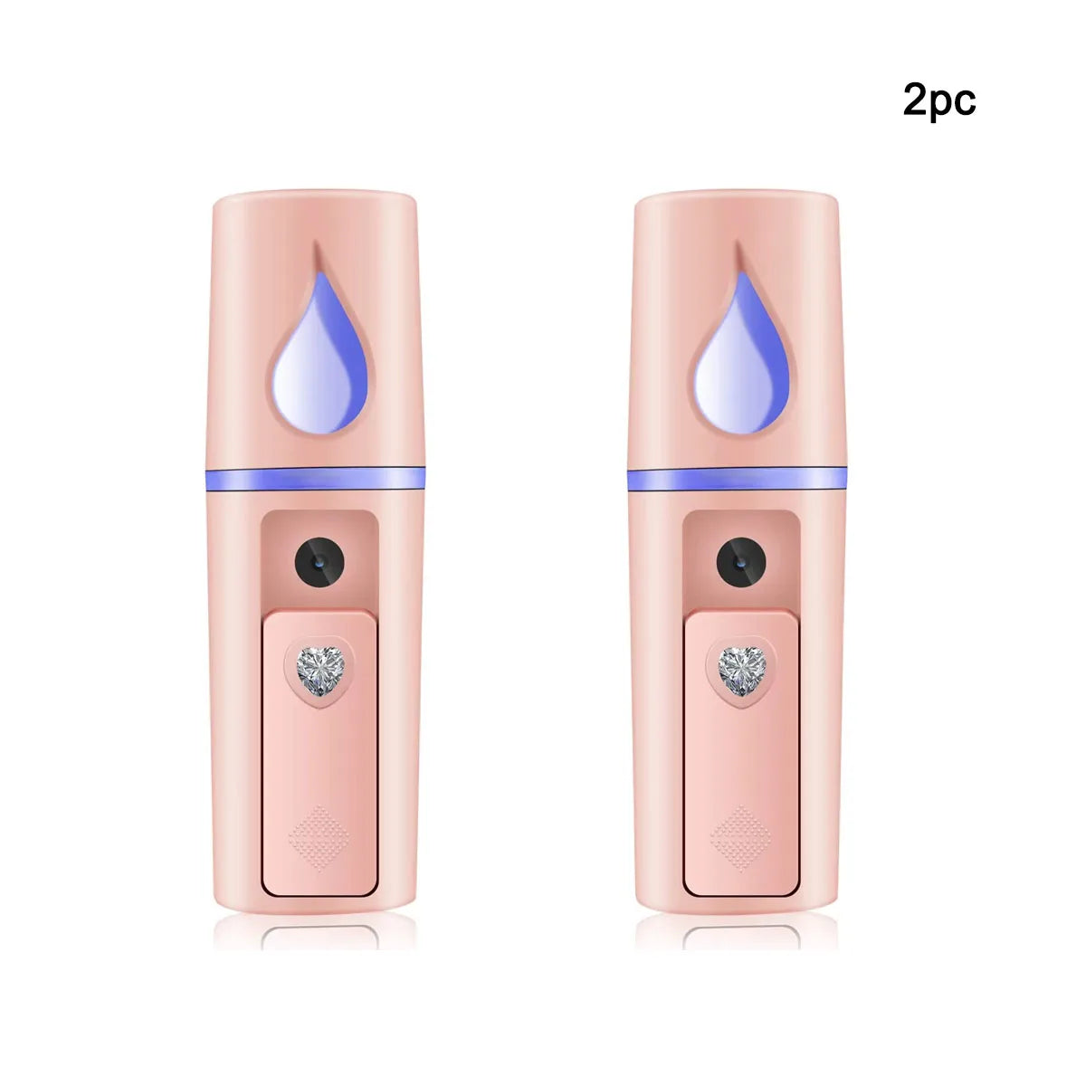 Nano Facial Steamer Mist Spray Eyelash Extensions Cleaning Pores Water SPA Moisturizing Hydrating Face Sprayer USB Rechargeable Quick Pick Grocers