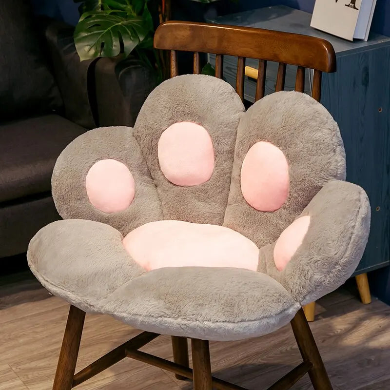 70*60cm Kawaii Cat Paw Plush Toys Cute Soft Stuffed Floor Cushion Chair Sofa Butt Pad for Home Room Decoration Office Nap Dolls Econic Blanks