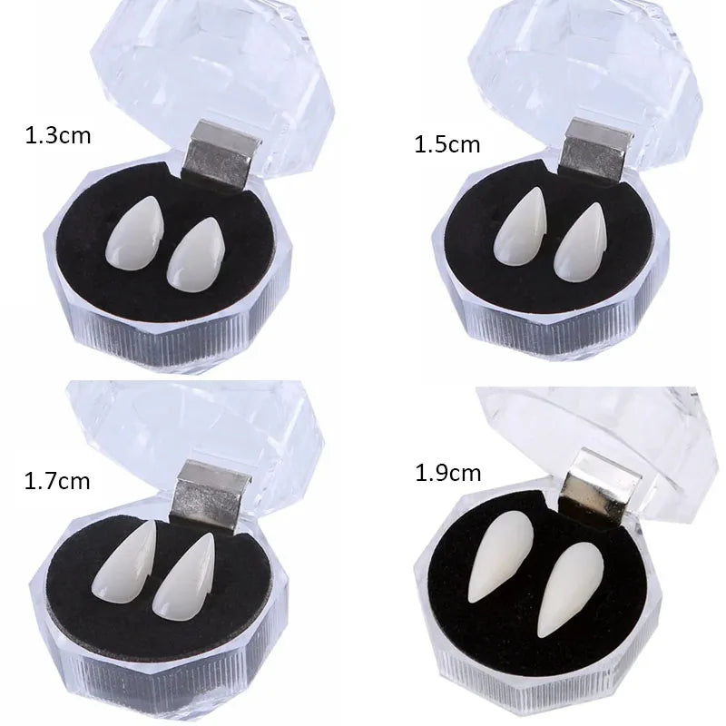 Vampire Teeth Fangs Dentures Props Halloween Costume Props False Teeth Solid Glue Denture Adhesive Halloween Party Decor Quick Pick Grocers