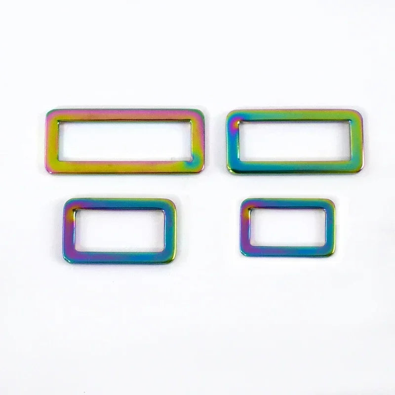 5/10Pcs 20-50mm Metal Ring Buckles for Bag Strap Tri Glide Slider Clasp Webbing Dog Belt Adjuster Hooks DIY Hardware Accessories Quick Pick Grocers