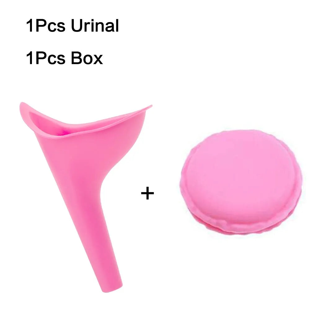 Women Urinal Outdoor Travel Camping Urinal Funnel Portable Female Urinal Urination Device with Box Quick Pick Grocers