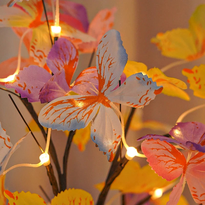 Tabletop Bonsai Tree Lights, Butterfly Tree Lamp, DIY Decorative LED Night Light,for Gift Party Holiday Camping Summer Home Deco Quick Pick Grocers