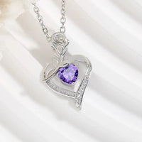 Elegant Style Heart shaped Pendant Necklace Hollow Design Mother's Day Gift Party Suitable for Best Friends Without Box Quick Pick Grocers