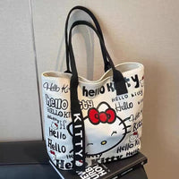 Sanrio Hello Kitty Large Capacity Shoulder Bag Cartoon Kt Cat Handbag Y2K Backpack Schoolbag Holiday Birthday Halloween Gifts Quick Pick Grocers
