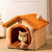 All Season Dog House Style Bed - Removable Washable Pet Bed for Small Dogs Teddy Winter Warm Cat Dog House Quick Pick Grocers