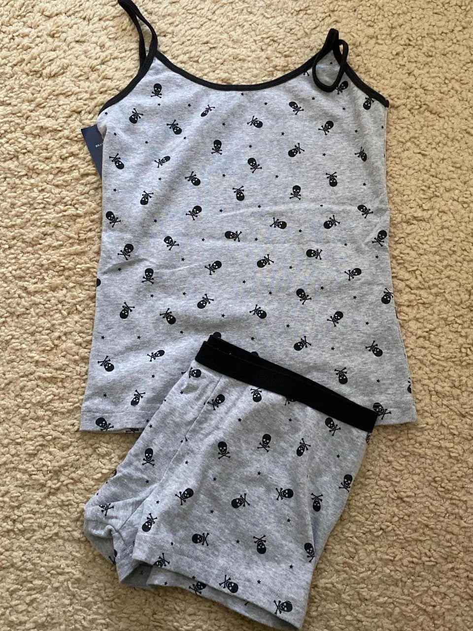 Strawberry Vest Shorts 2 Pieces Set Woman Eyelet Bow Slim Tank Top with Elastic Waist Patchwork Straight Short Pant Sweet Sets Quick Pick Grocers