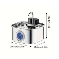 3L Stainless Steel Wireless Recharging Sensor Cat Water Fountain Auto Drinking Fountain For Cats Dog Drinker Pet Dispenser Bowl Quick Pick Grocers