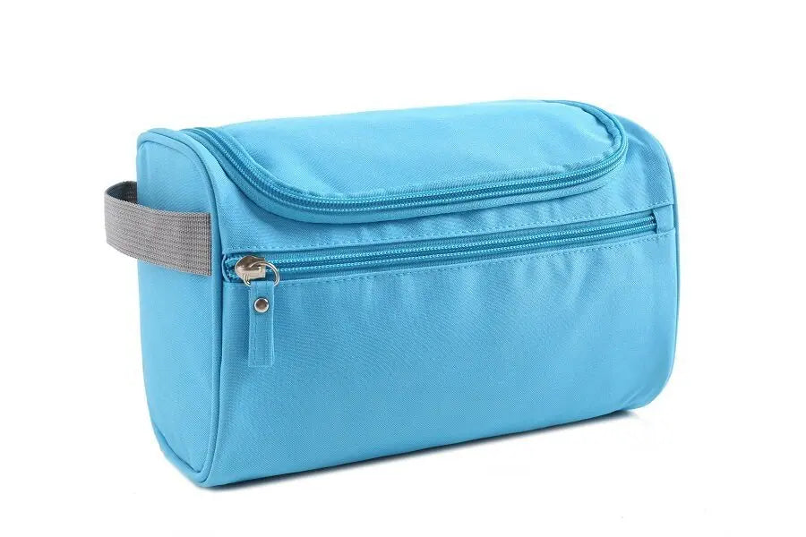 Portable Makeup Bag Unisex Capacity Waterproof Cosmetic Organizer Toiletry Hanging Case Pouch for Women Men Wash Shaving Make Up Quick Pick Grocers