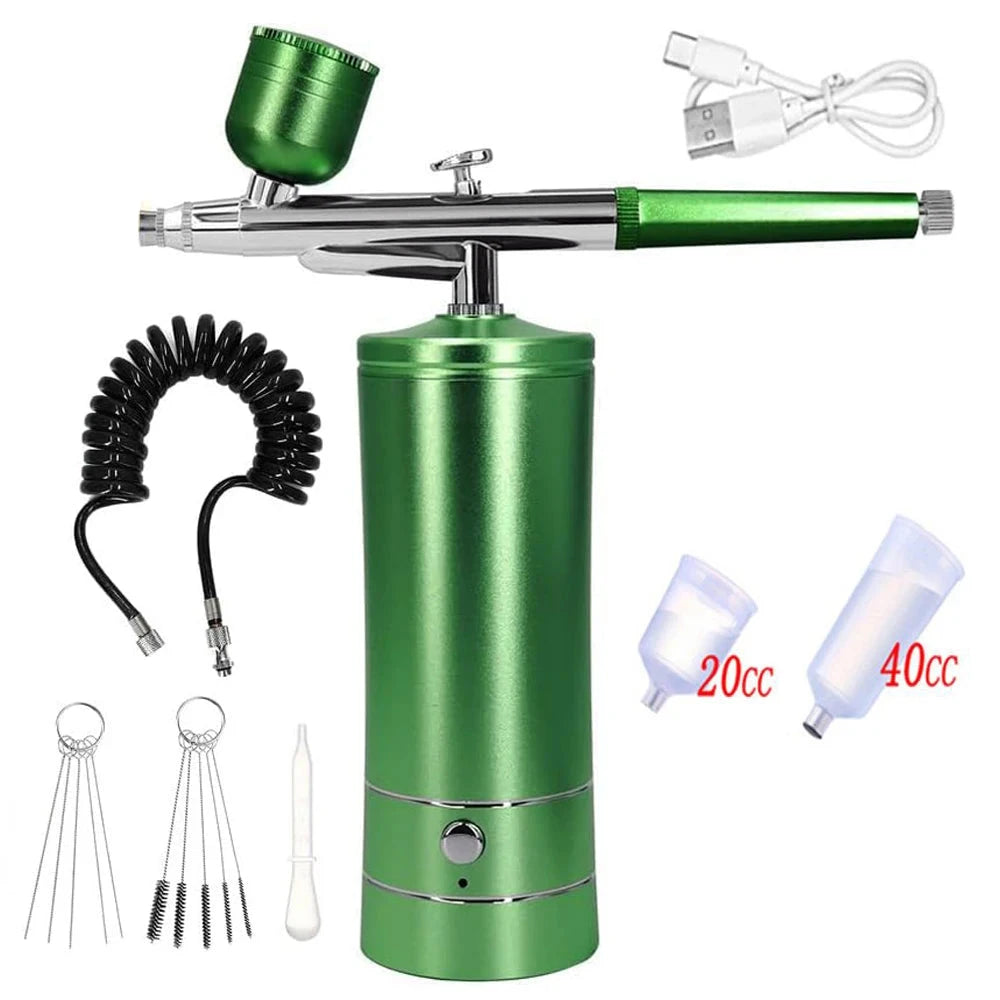 Airbrush Nail with Compressor Portable Air Brush with Compressor For Nails Art Cake Painting Craft Airbrush Nail Art Compressor Econic Blanks