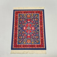 Woven flower Persian carpet small coaster wholesale merchants cheap mouse pad desk mat retro style rubber non-slip computer mats Quick Pick Grocers
