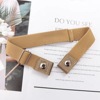 Elastic Belt Without Buckle Canvas Women Buckle Free Belt Ladies Jeans Pants Waist Lazy Belt Stretch No Buckle Invisible Belt Quick Pick Grocers