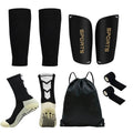 5PCS Set Drawstring Ball bag Football Sock Men Women Leg Guards Shin Pad for Sports Training Leg Cover Grip Soccer Socks Bandage Quick Pick Grocers