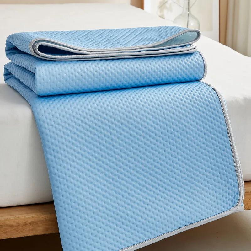 Breathable Cooling Mattress Comfortable Washable Ice Silk Bed Mat Pad Soft Skin-friendly Summer Sleeping Mat Household Quick Pick Grocers