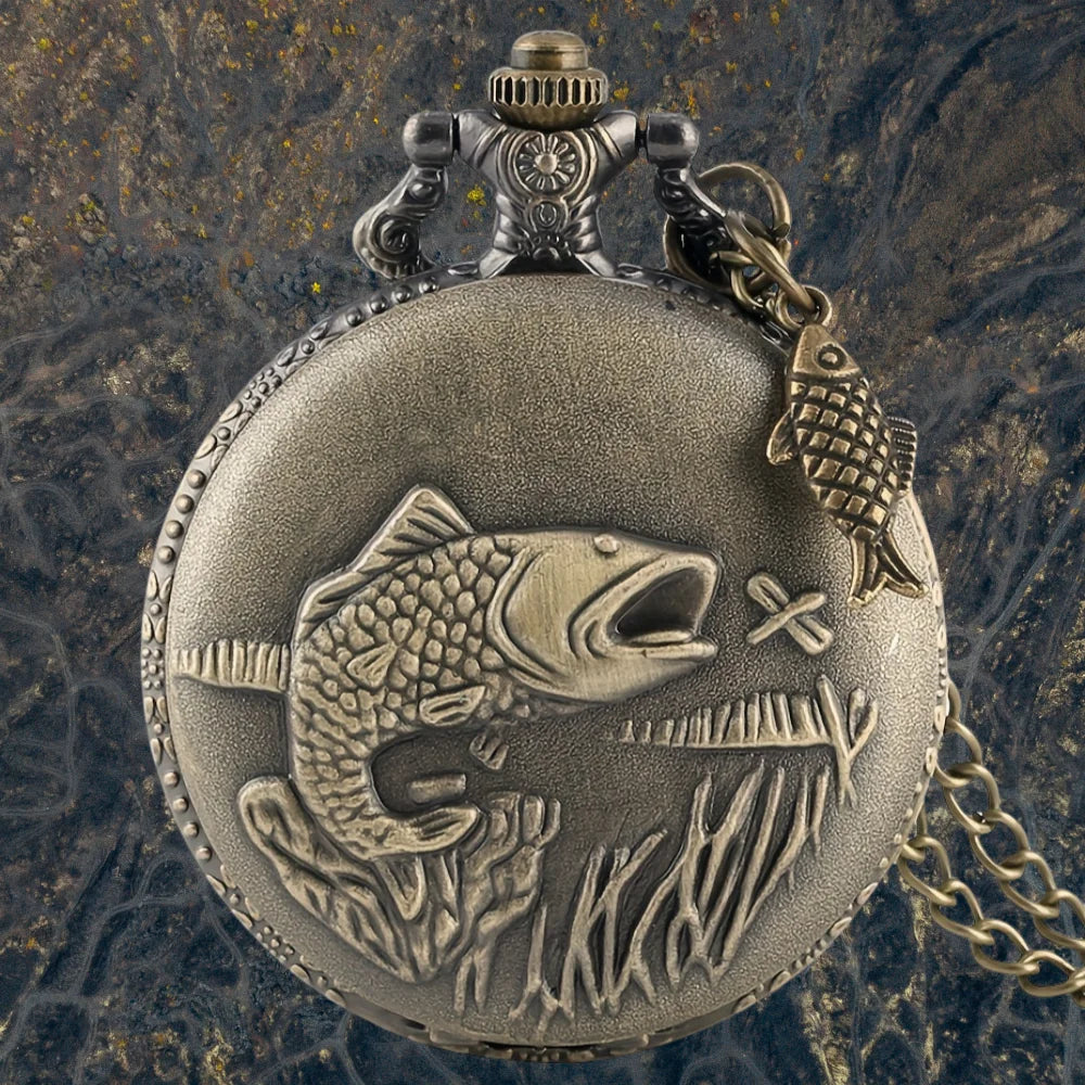 Vintage Bronze Train Locomotive Steampunk Quartz Pocket Watch Necklace Pendant with Chain Best Gift for Men Women reloj bolsillo Quick Pick Grocers