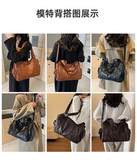Soft Interior Compartment Shoulder Bags 2026 High Quality Contrasting Colors Bags for Women Fashion Zipper Pu Women's Handbags Quick Pick Grocers