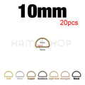 20-1000pcs Metal D Ring Adjustable Buckle Clasp For Webbing Backpacks Straps Bags Cat Dog Collar Chain Buckles DIY Accessorie Quick Pick Grocers
